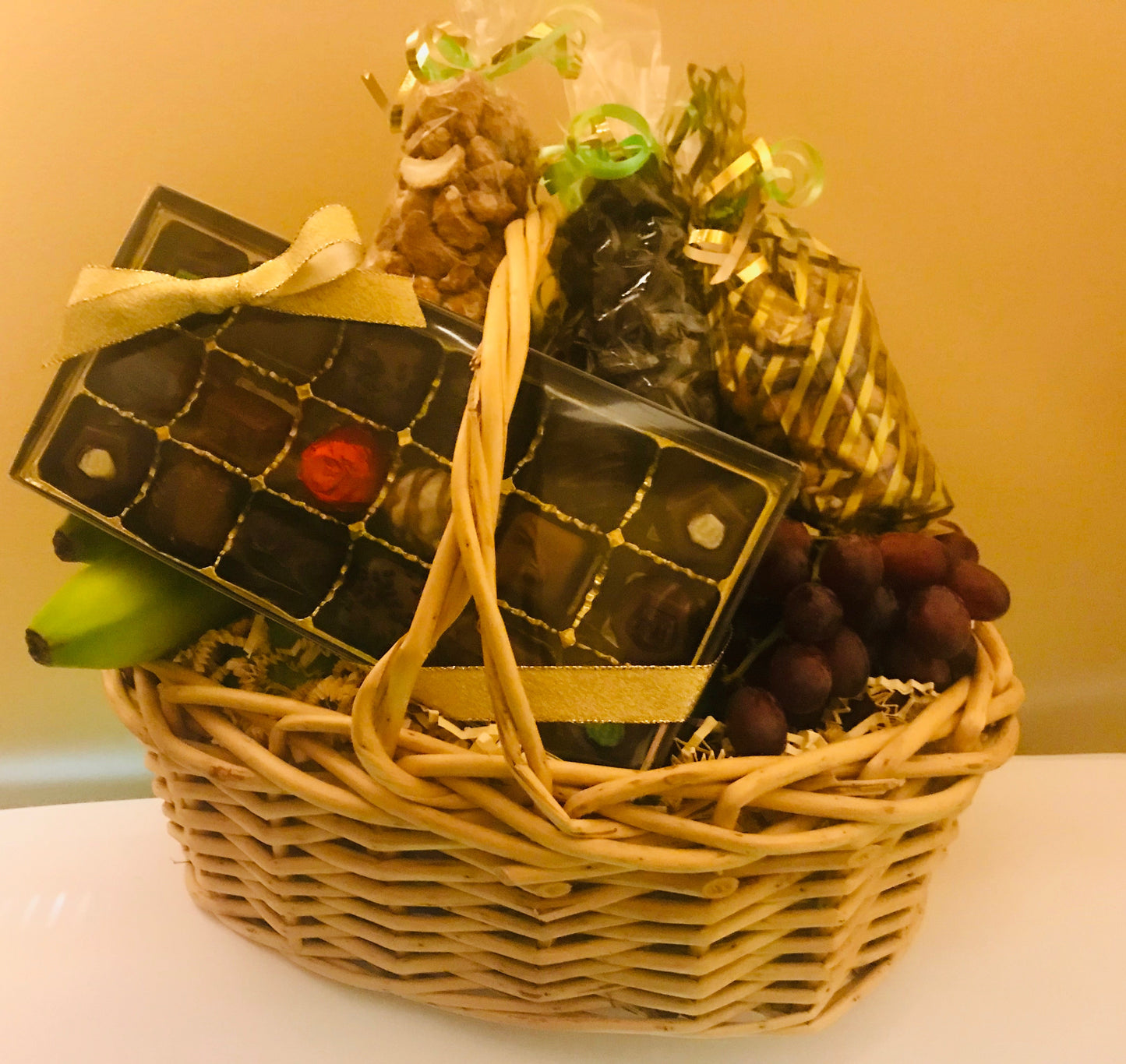Basket with Fresh Fruit